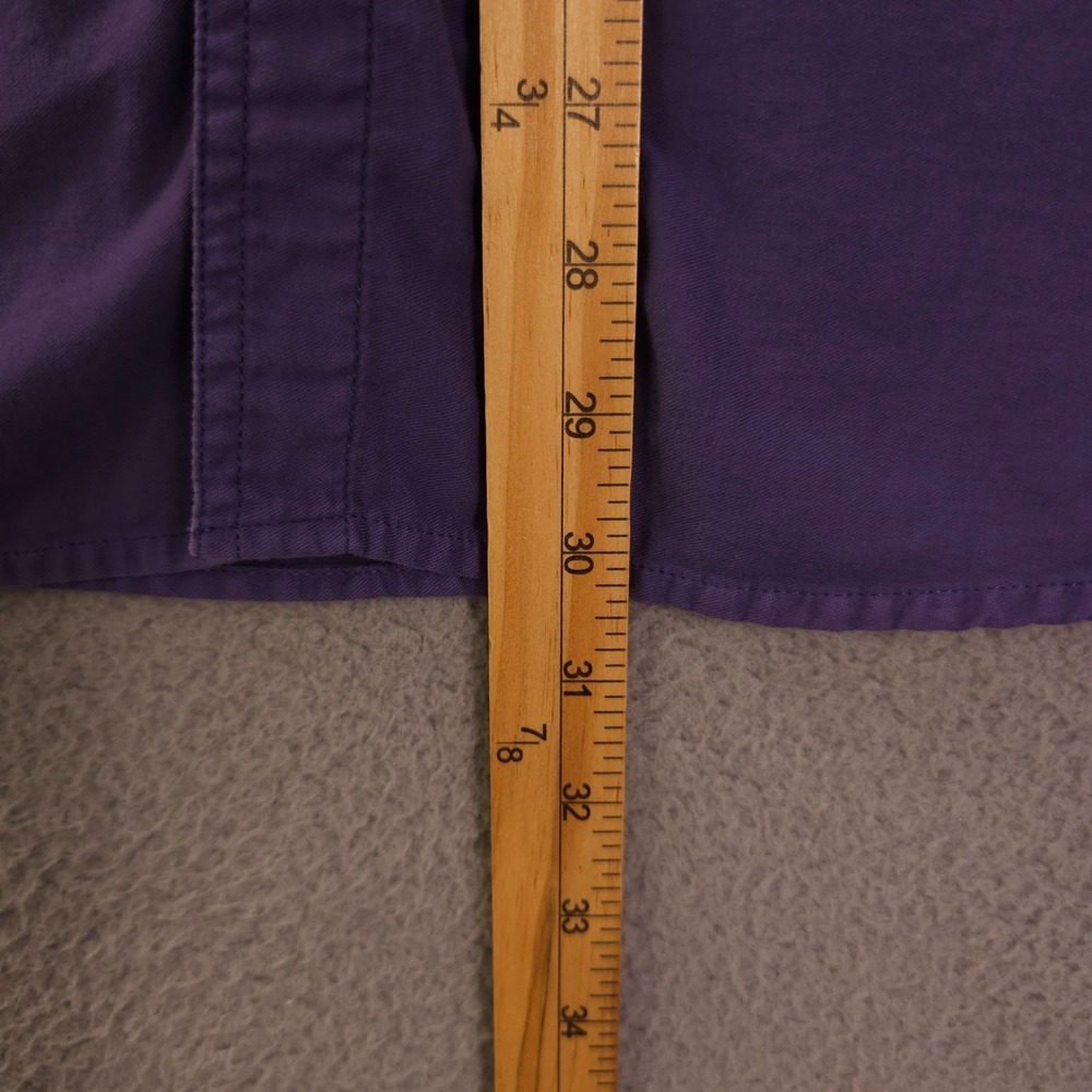 Carbon2Cobalt Shirt Mens XL Purple Long Sleeve Button Up Cotton Casual Preppy - Picture 6 of 10